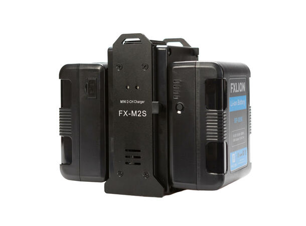 FXLION FX-M2S Mini dual V-lock lader Lader for 2 stk. V-lock batterier