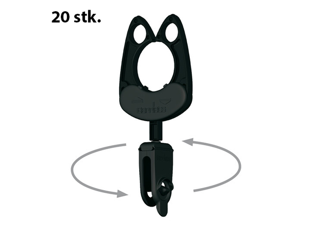 GERRIETS PIPE CAT For tekstil m/maljer 20 pk. For rør max. Ø50mm.  L: 19,5cm
