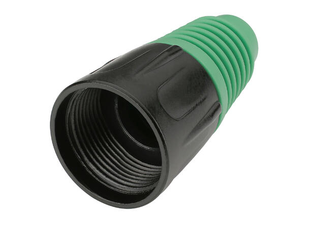HICON HI-XCAP5 Metall bakstykke for XLR Grønn hette. Passer HICON XLR plugger