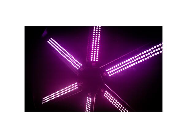 JB SYSTEMS LED FAN RGB LED effekt vifte 6 blader, 486 x RGB LED