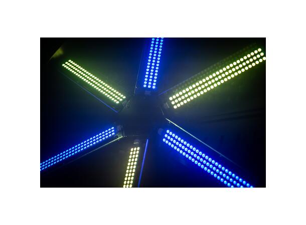JB SYSTEMS LED FAN RGB LED effekt vifte 6 blader, 486 x RGB LED