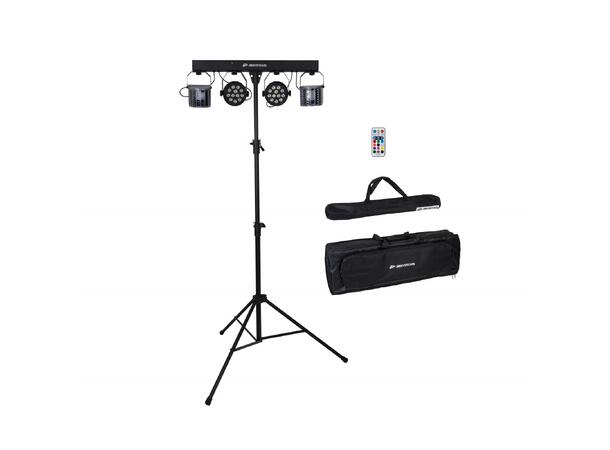 JB SYSTEMS USB PARTYSET Lyspakke 2 x LED par, 2 x Effekter, Stativ og bag