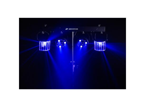 JB SYSTEMS USB PARTYSET Lyspakke 2 x LED par, 2 x Effekter, Stativ og bag