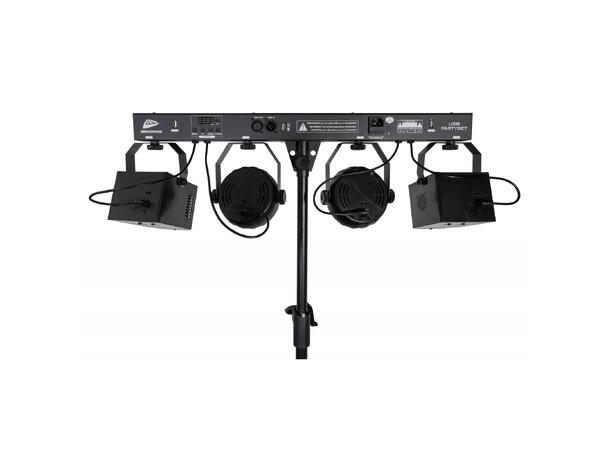 JB SYSTEMS USB PARTYSET Lyspakke 2 x LED par, 2 x Effekter, Stativ og bag