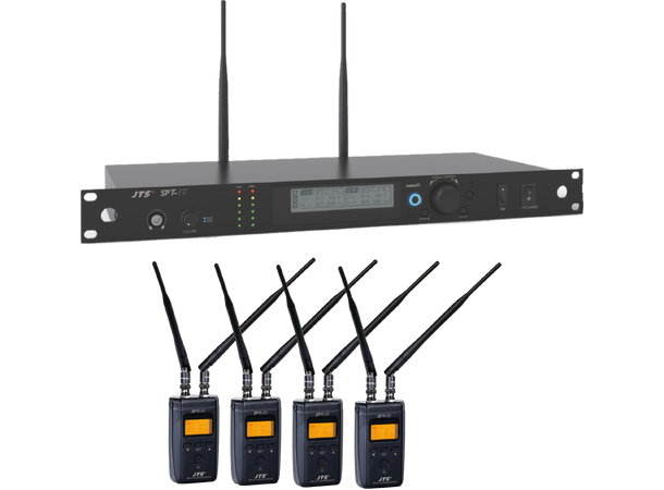 JTS SPT Wireless Audio System 1 x Sender, 4 x Mottakere
