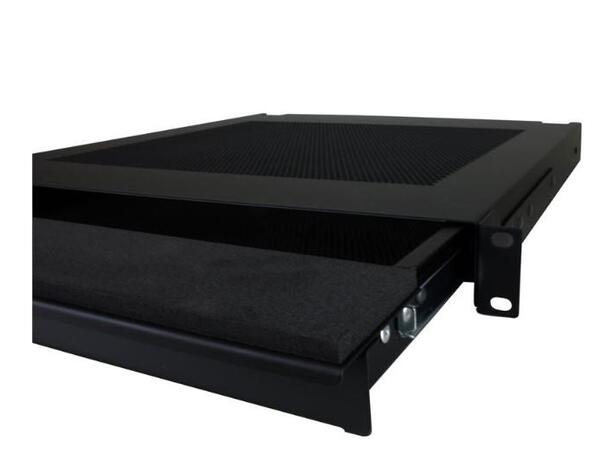 KAGU Rackskuff for laptop, perforert 1U, innv.mål: 338mm x 409mm x 40mm