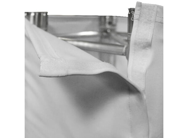 KAGU Trusscover 1 meter 30x30cm, hvit Med borrelås