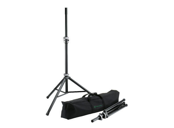 K&M 21459 Høyttalerstativ package WLL 40kg. Vekt: 5.88kg, H 1270/1930mm. 
