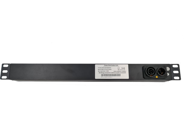 Kagu 19" rackstrøm 1U, True1 in/thru 8 veis, 16A, 3600W