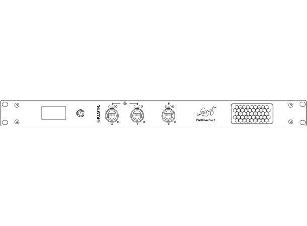 LUCENTI PixlDrive8 Pro Led Driver 8 x 24v/200W, 400 RGBW pixels per port