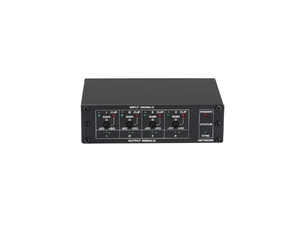MCLELLAND Dante interface Mic/Line 4 x Inn, 4 x Ut, PoE