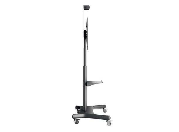 MULTIBRACKETS Gulvtralle basic, VESA 90kg, 800 x 500m, 42 - 50", hylle, Sort