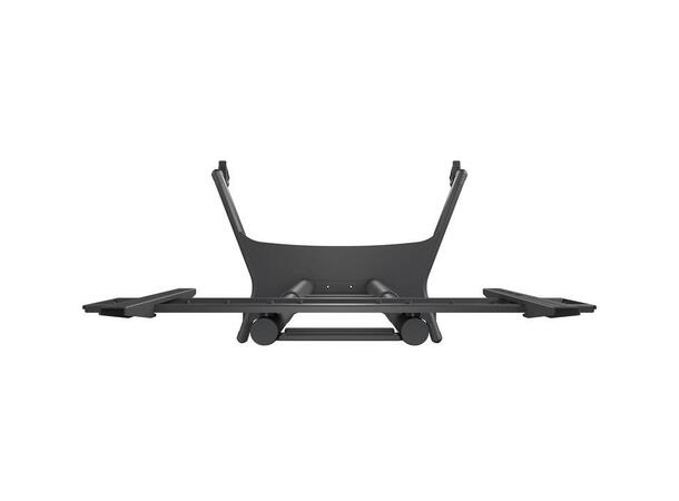 MULTIBRACKETS Gulvtralle basic, VESA 90kg, 800 x 500m, 42 - 50", hylle, Sort