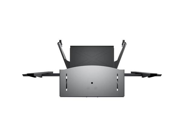 MULTIBRACKETS Gulvtralle basic, VESA 90kg, 800 x 500m, 42 - 50", hylle, Sort