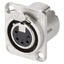 NEUTRIK NC5FDLX 5-pin XLR hun, chassis Nikkel. For D-panel