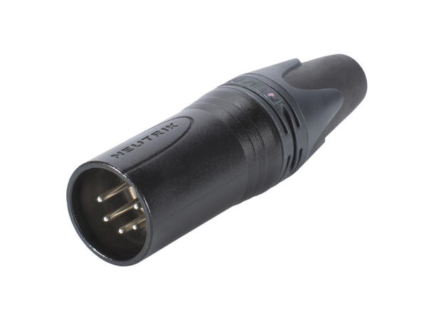 NEUTRIK NC5MXX-BAG 5-pin XLR han plugg Sort