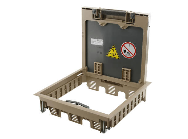 OBO BETTERMANN GES9-3S-GR Gulvbrønn Beige. Passer SYSFLOOR-04/06 m.fl