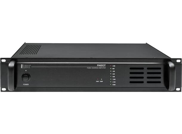 PROAUDIO Effektforsterker 1 kanal 120W Lavohmig eller 100V linje. 19/2U"