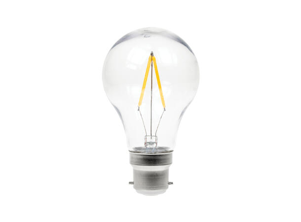 PROLITE LED Filament pære, B22 2W, 2700K, Dimbar