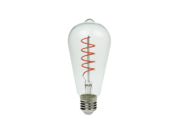 PROLITE LED Filament pære, Funkyfil E27 4W, Pink, Ikke dimbar