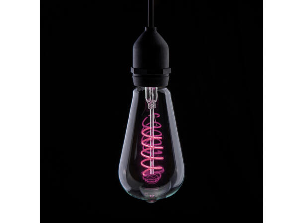 PROLITE LED Filament pære, Funkyfil E27 4W, Pink, Ikke dimbar