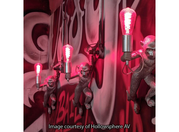 PROLITE LED Filament pære, Funkyfil E27 4W, Pink, Ikke dimbar
