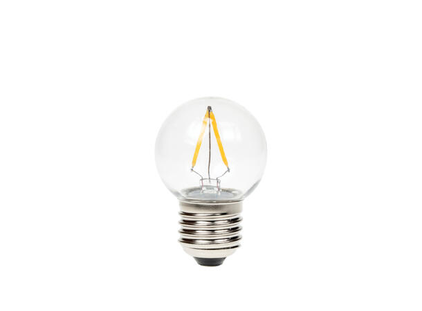PROLITE LED filament pære, E27 2W, 2700K, Golf