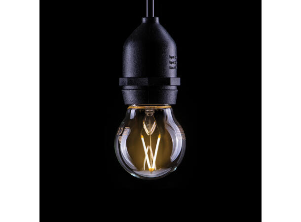PROLITE LED filament pære, E27 2W, 2700K, Golf