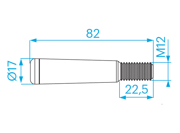 PROLYTE CCS7-704 Spigot M12 Gjenger