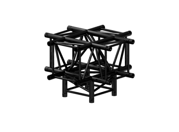 PROLYTE H30V-C024 Firkant hjørne 5-Veis, Sort, Ø48x3mm