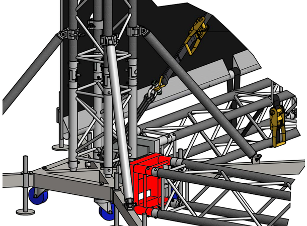 PROLYTE MPT-Tak Endestykke MPR-030 Feste for bakketruss, For Mpt-Tak