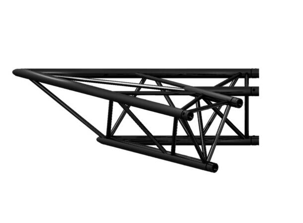 PROLYTE X30D-C001 Trekant hjørne 2-Veis 45°, Sort, Ø51x2mm