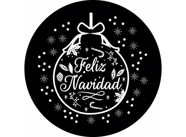 Prolights Gobo xmas Feliz Navidad F size,  Black and whiteo