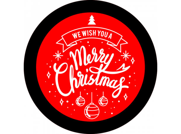 Prolights Gobo xmas Typo Greetings 7 F size,  Black and white