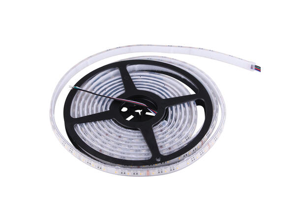 SBL Event LED Strip 24V RGB+WW, 14,4W/m 10mm, utendørs. M/Borrelås 