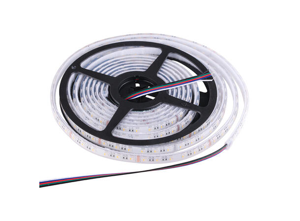 SBL Event LED Strip 24V RGB+WW, 14,4W/m 10mm, utendørs. M/Borrelås 