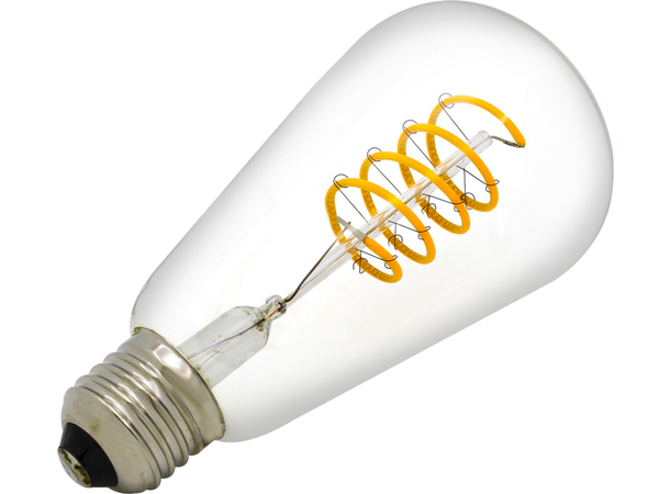 SBL LED filament pære E27, 4W. 2200K Ra>95. Ø64mm x H142mm. Klar
