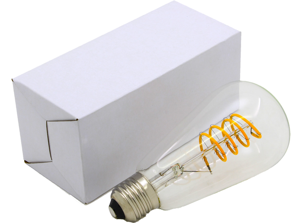 SBL LED filament pære E27, 4W. 2200K Ra>95. Ø64mm x H142mm. Klar