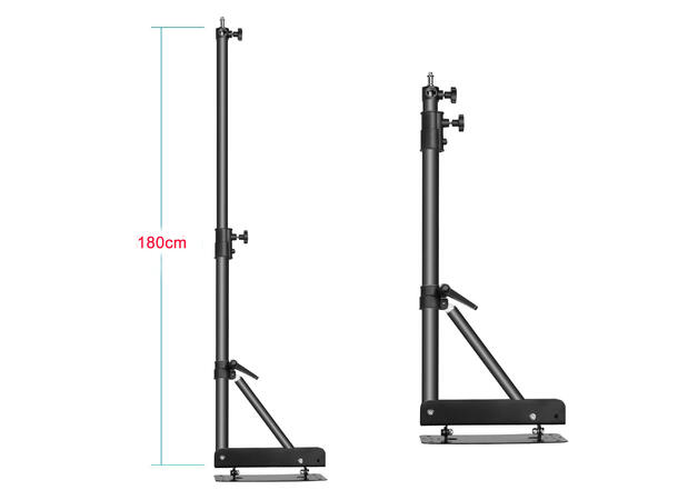SBL Veggmontert arm for lys/kamera Maks lengde 180 cm