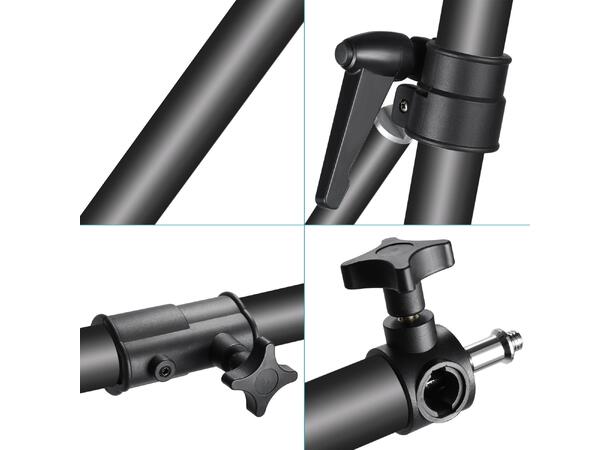 SBL Veggmontert arm for lys/kamera Maks lengde 180 cm