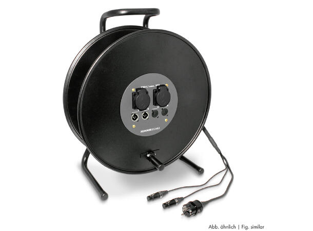 SOMMER MHFJHM00/02-5000 Multikabel 50m. 2 x 5-pin XLR, Strøm, 3 x 1,5mm2