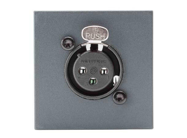 SOMMER W45A-5565 SYSWALL45 Modul Antrasitt. XLR hun modul. Skruterminal