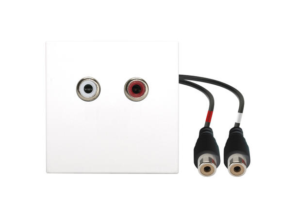 SOMMER W45W-3498 SYSWALL45 Modul Hvit. RCA modul L/R. Kabel ut