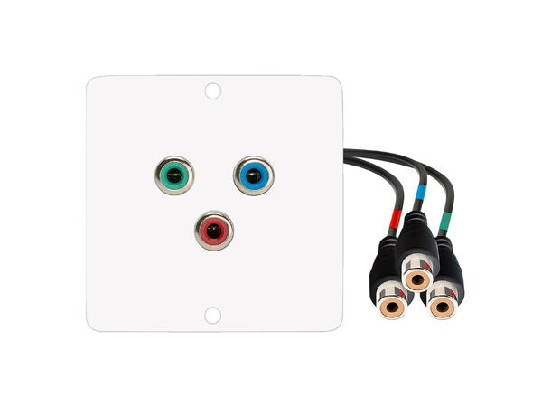 SOMMER W50W-4577 SYSWALL50 Modul Hvit. 3 x RCA (RGB) til 3 x RCA