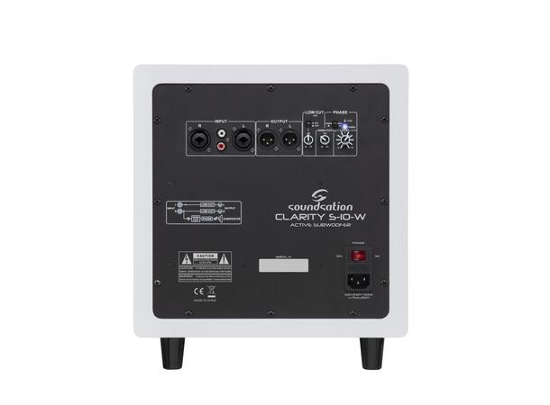 SOUNDSATION CLARITY S-10 Aktiv subwoofer Hvit. 10", 350W