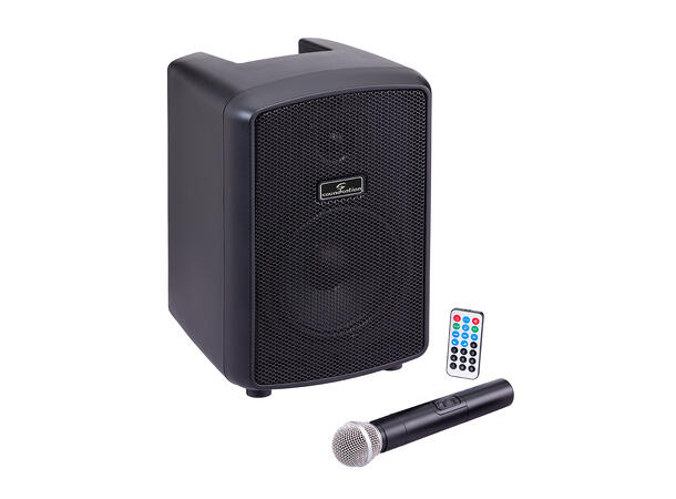 SOUNDSATION HYPER PLAY 6AMW Høyttaler 6.5", 150W. Oppladbar. Trådløs mikrofon