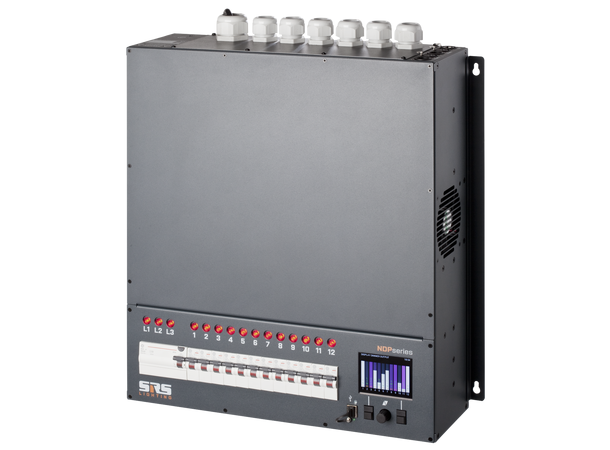 SRS NDPG1213B-5-WM Dimmer for veggmont. 400V inn. 6 x Kabeltilobling ut. DMX/LAN