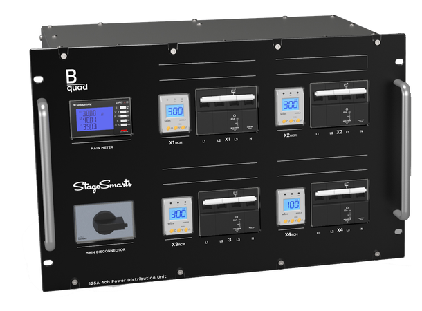 STAGESMARTS B-Quad 125A CEE 4  x CEE 63A ut