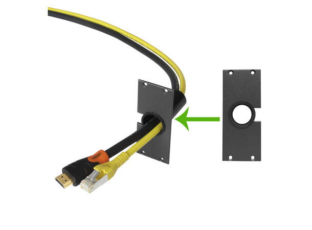 SYSBOXX SYFB21-1KD Frontpanel Kabelgjennomføring, Ø12mm