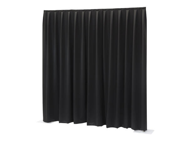 WENTEX P&D Curtain, Dimout 300 x 300cm, Fold, Sort